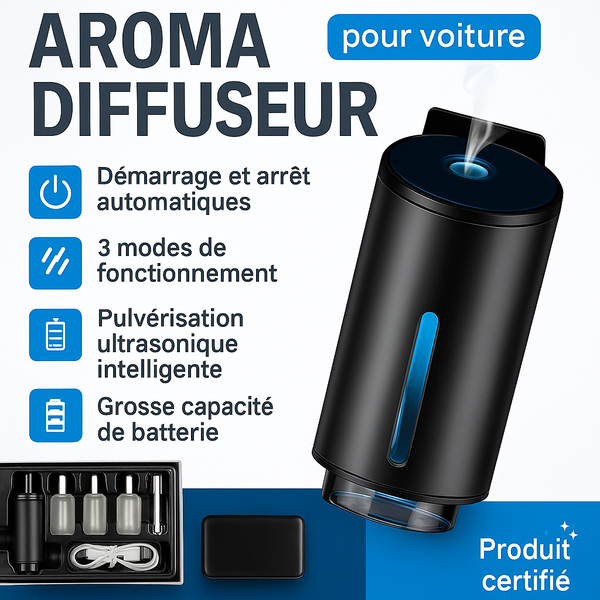 Diffuseur CarAroma™ + 3 Senteurs Offert