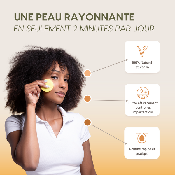 KURMEA+™ Pads anti-imperfections au Curcuma et à l’Acide Kojique
