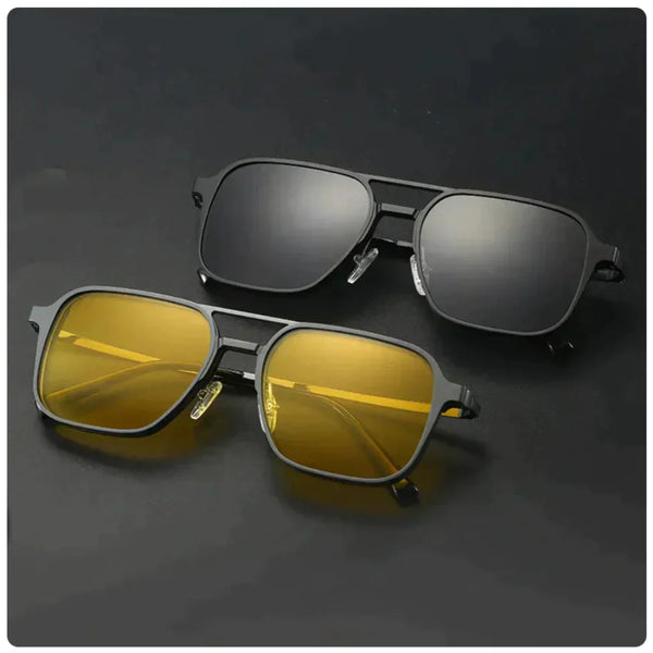 6-en-1 Lunettes de soleil magnétiques polarisées