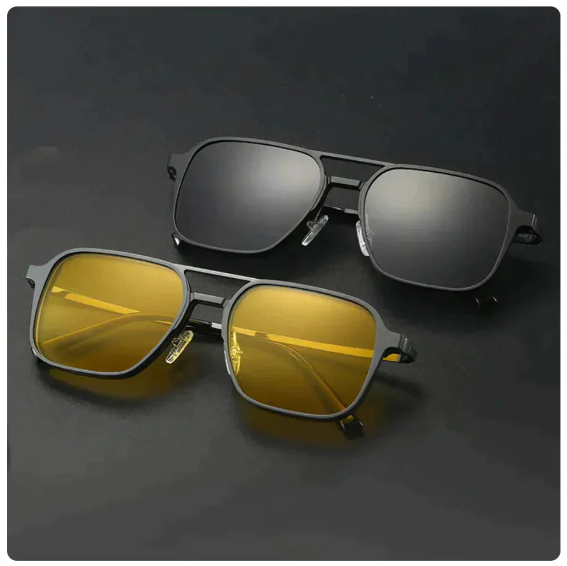 6-en-1 Lunettes de soleil magnétiques polarisées