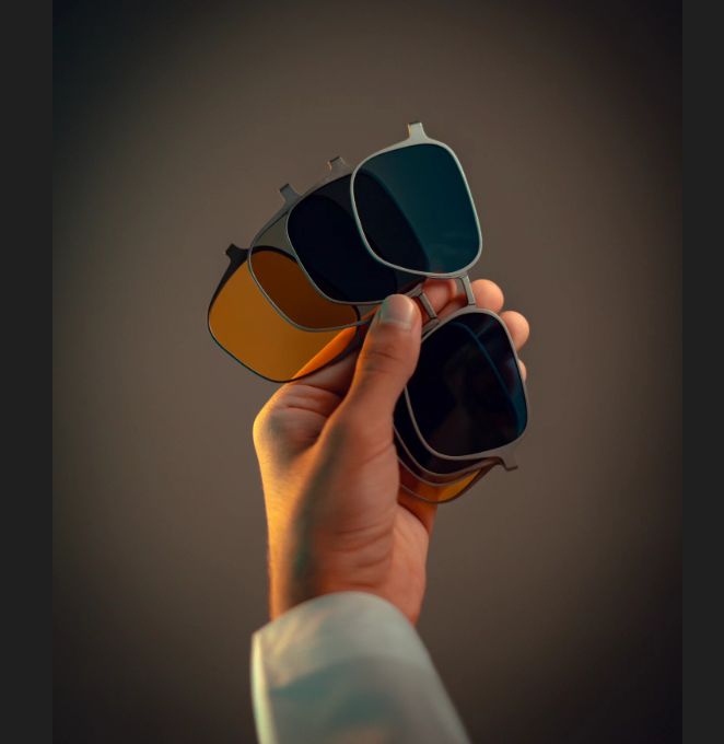 6-en-1 Lunettes de soleil magnétiques polarisées