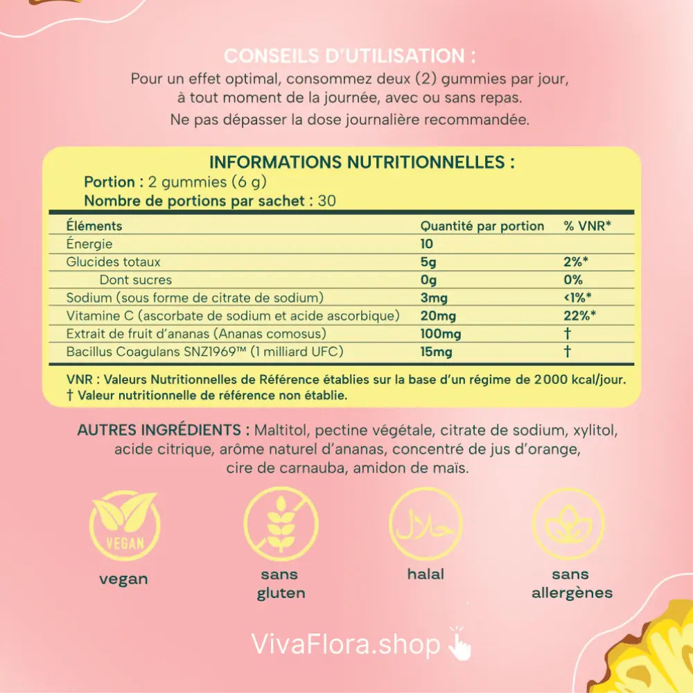 VivaFlora™ Gummies Equilibre Intime VIVAFLORA