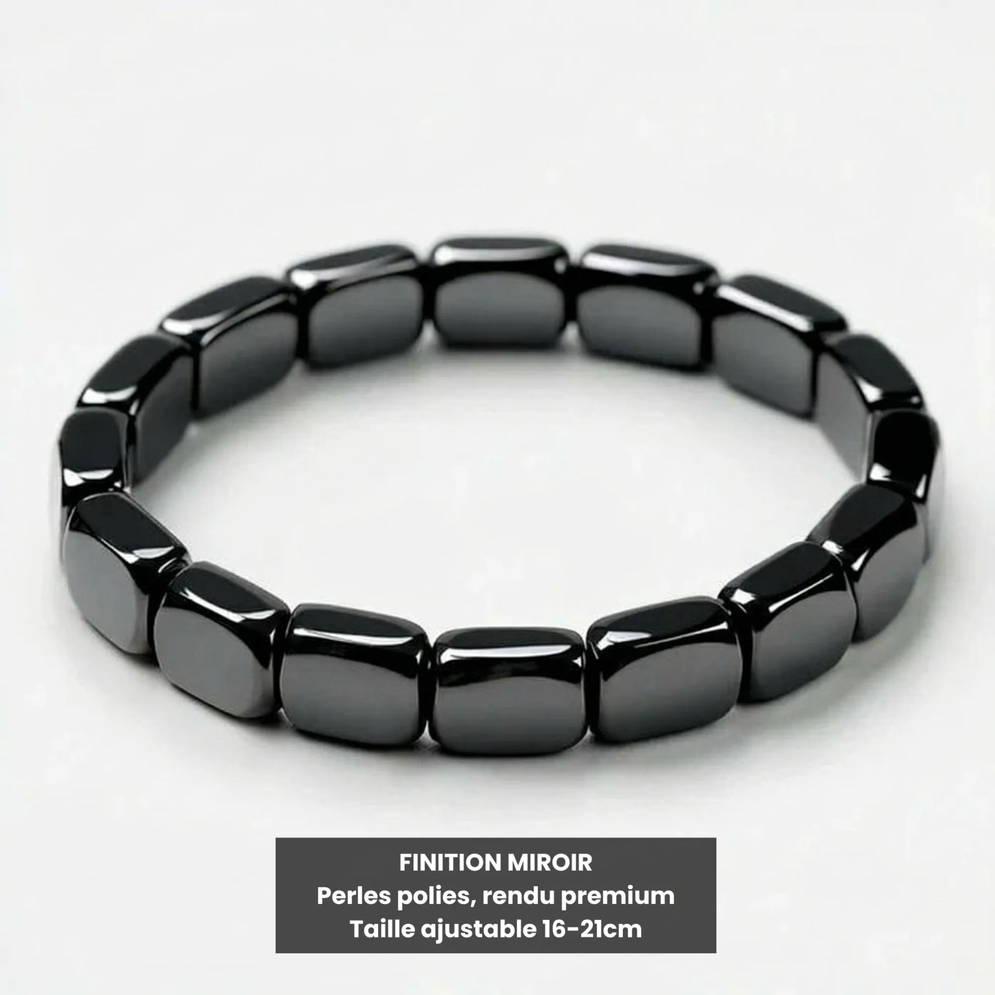 Kynstone Ferrum — Bracelet Hématite · Apaisement & Maîtrise