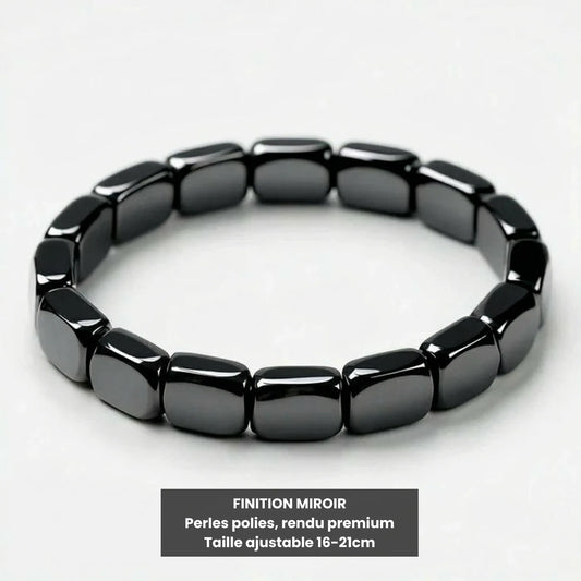 Kynstone Ferrum — Bracelet Hématite · Apaisement & Maîtrise