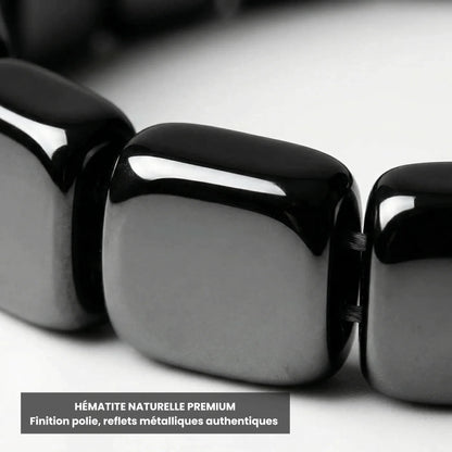 Kynstone Ferrum — Bracelet Hématite · Apaisement & Maîtrise